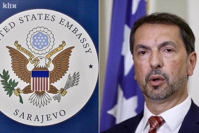 Američka ambasada: Ton Čavarinog pisma je arogantan, ignoriše da je HDZ doprinio sabotaži institucija
